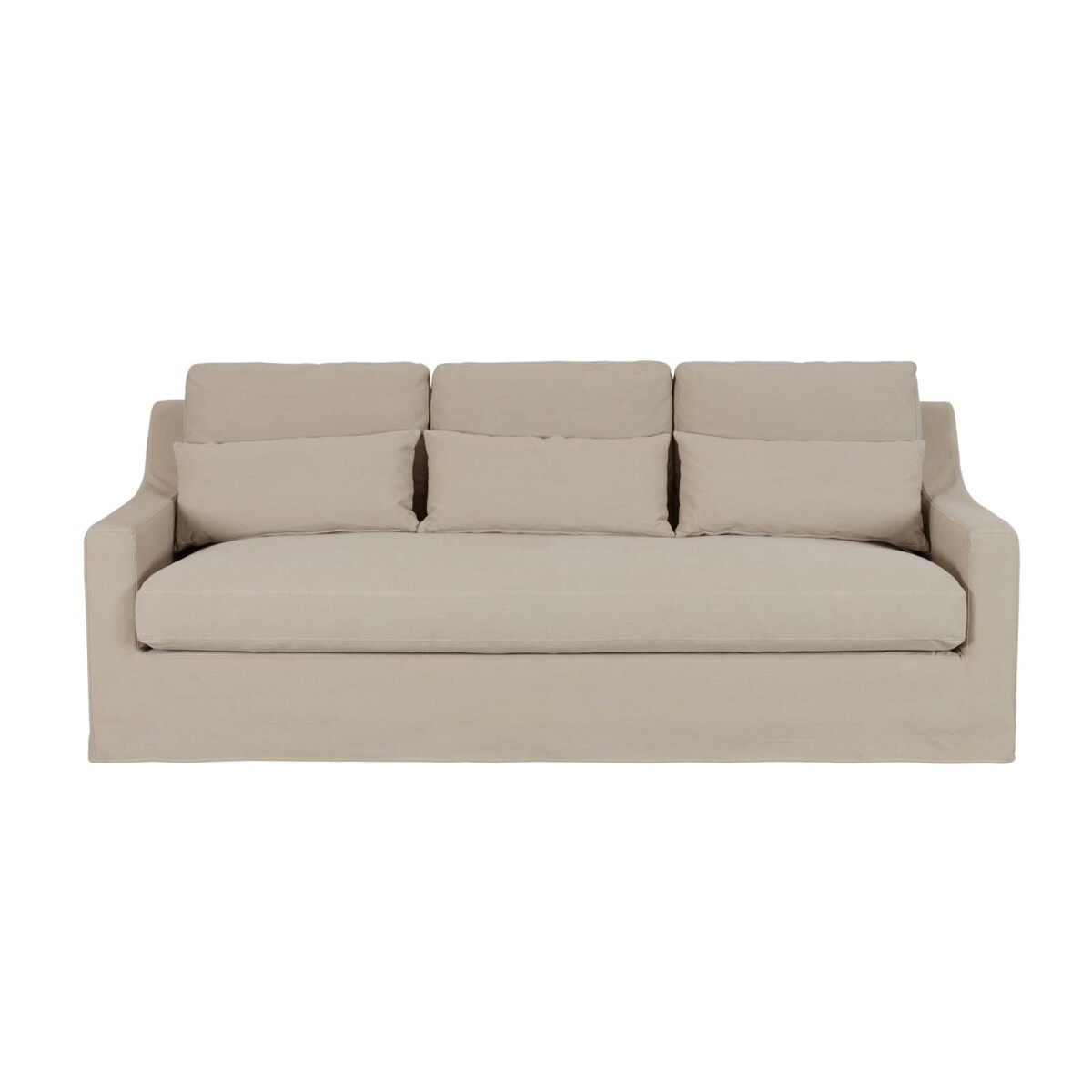 SOFÁ - 3 CUERPOS TELA VERDE SINGAPUR KHAKI 