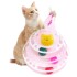 Jugete Interactivo Torre 4 Pisos Pelotas Gatos Pistas Color Variante Rosa