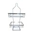 Organizador Ducha Colgante 3 Niveles Jabonera Baño Repisas Plateado Organizador Ducha Colgante 3 Niveles Jabonera Baño Repisas Plateado