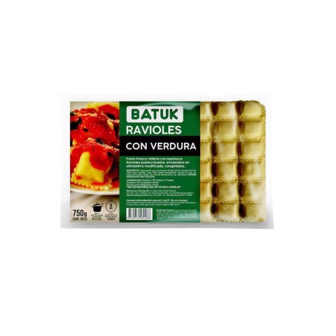 Ravioles de Verdura Batuk 750Grs Ravioles de Verdura Batuk 750Grs