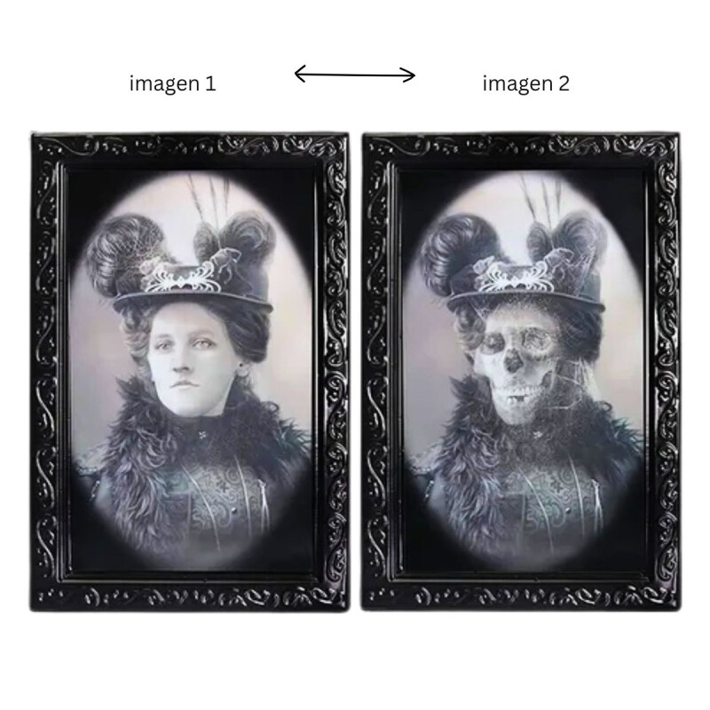 Cuadro de Foto Halloween Efecto Lenticular Mujer