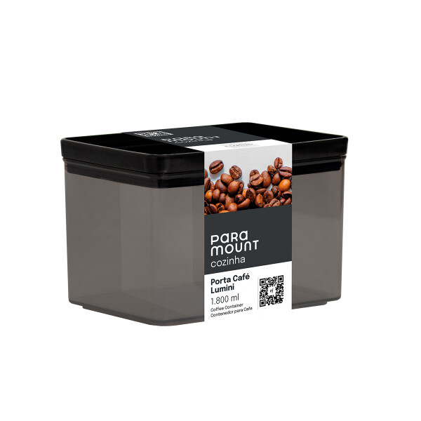 PORTA CAFÉ LUMINI 1.800 ML TRANSPARENTE