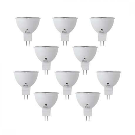 Pack x10 pcs Lampara LED tipo dicroica MR16 7W Luz Fría