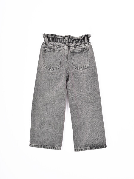 JEAN PAPERBAG MINI GRIS CLARO