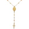 Rosario Virgen Milagrosa-Oro bajo-Sin piedra-RO8001 sinpiedra