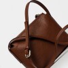 Bandolera Savanna En Cuero Graneado Tabaco