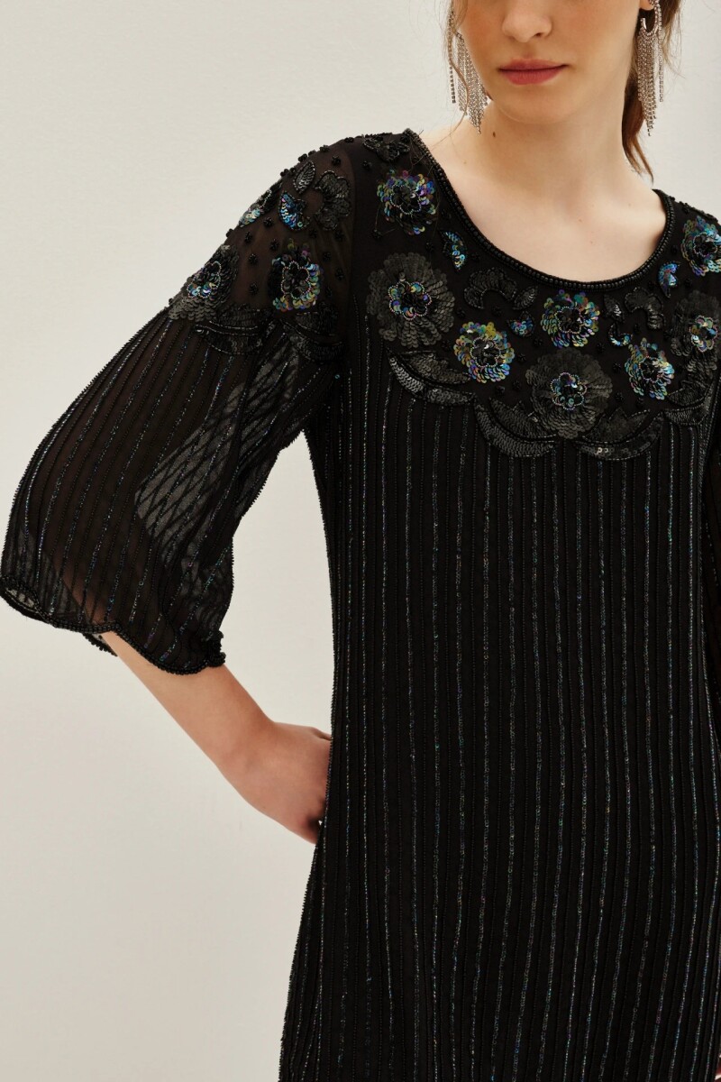 Vestido Charles Embro Negro
