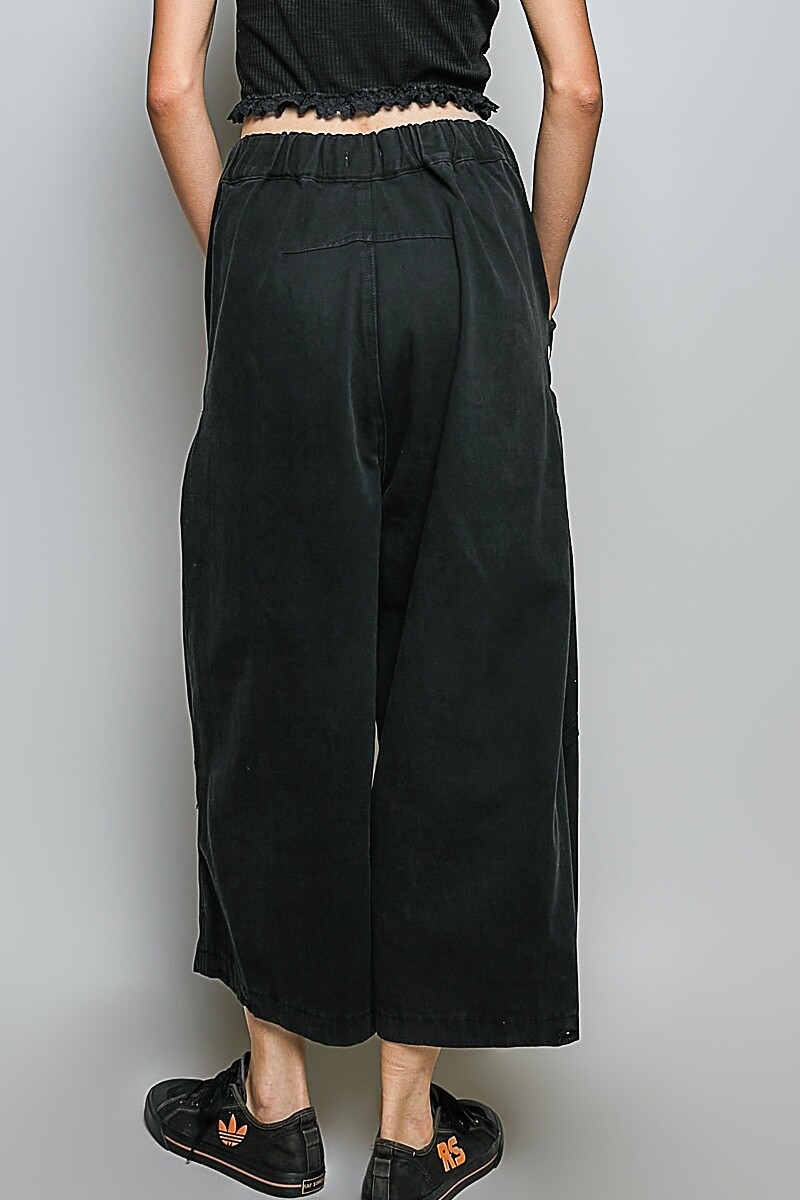 PANTALON ANCHO Negro
