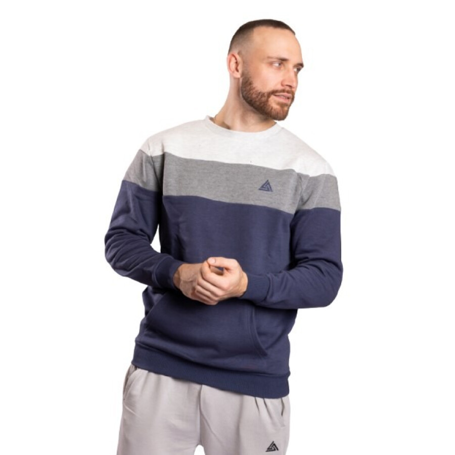 LENERGY CANGURO FELPA NAVY/GREY