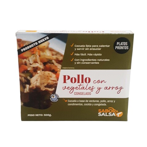 Pollo con Vegetales y Arroz 500g Pollo con Vegetales y Arroz 500g