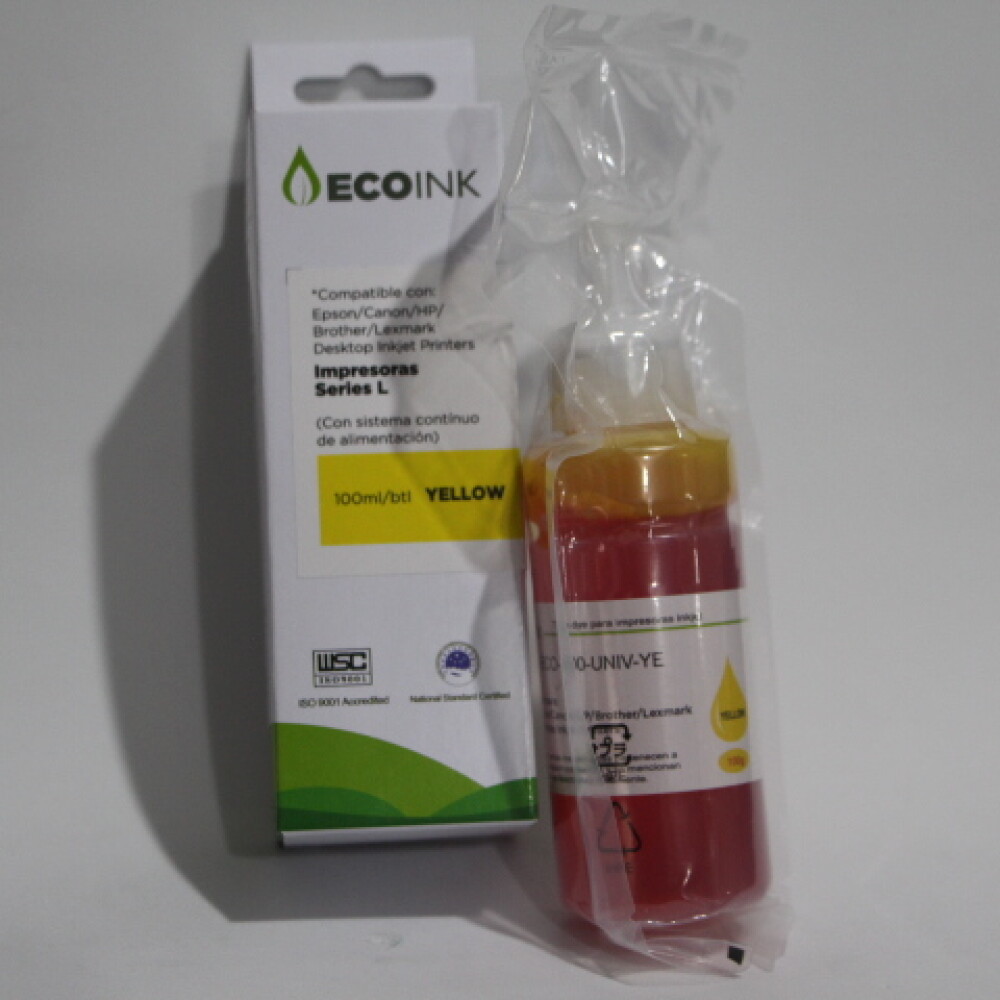 TINTA PARA IMPRESORA COLOR 100ML. COLOR AMARILLO