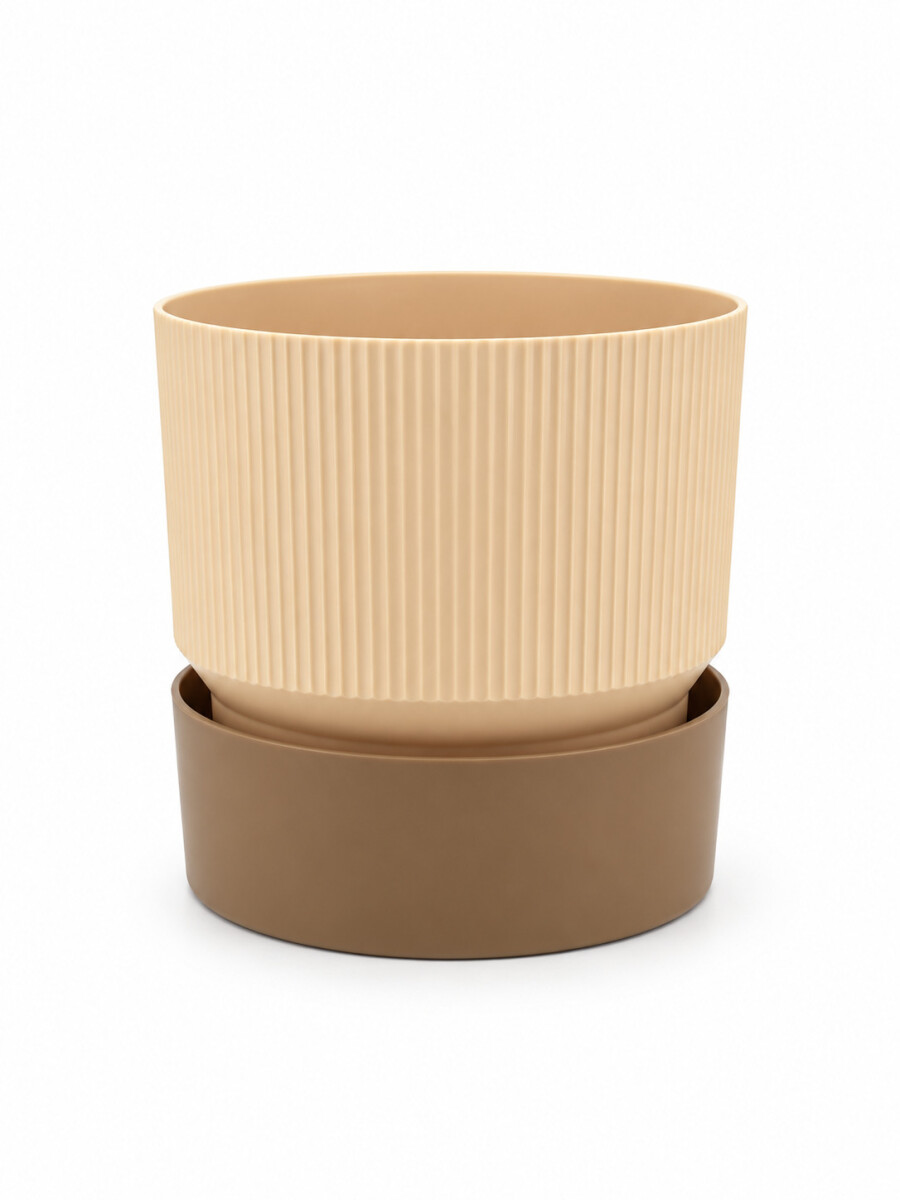 MACETA IXORA - BEIGE 