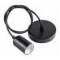 Portalamparas Colgante Liso Decorativo Pase E27 Techo Negro