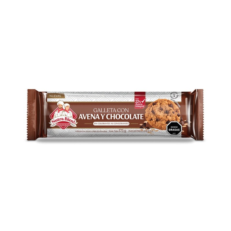GALL. NUTRA BIEN AVENA CHOCO 175G Gall. Nutra Bien Avena Choco 175g