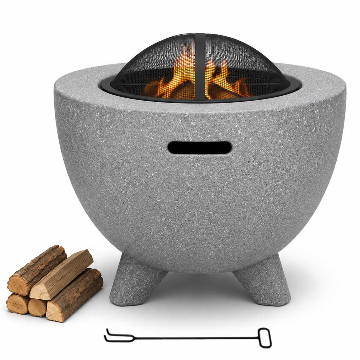 Brasero Fogón Fire King Para Jardín Patio Y Terraza Dw640 - BRASERO FIRE KING 60X60 DW640 