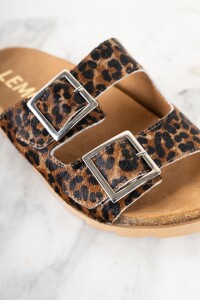 Sandalia Cuero Marron