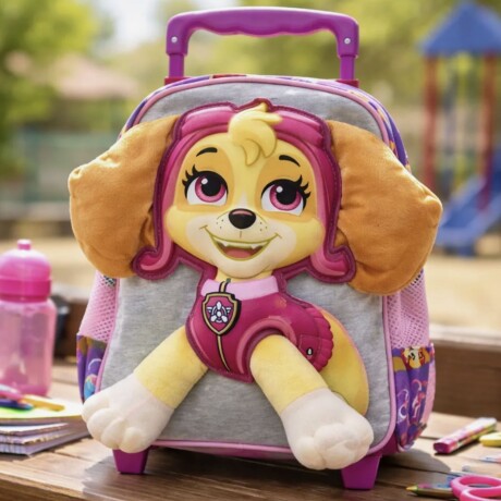 Mochila infantil con carro y patitas 30 cm Paw Patrol Rosa Mochila infantil con carro y patitas 30 cm Paw Patrol Rosa