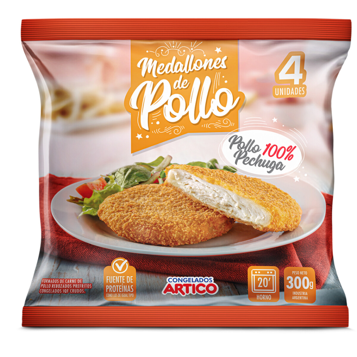 Congelados áRtico Medallones de Pollo 300G 