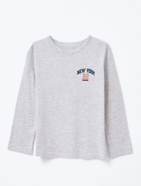 BUZO INFANTIL CON ESTAMPA GRIS