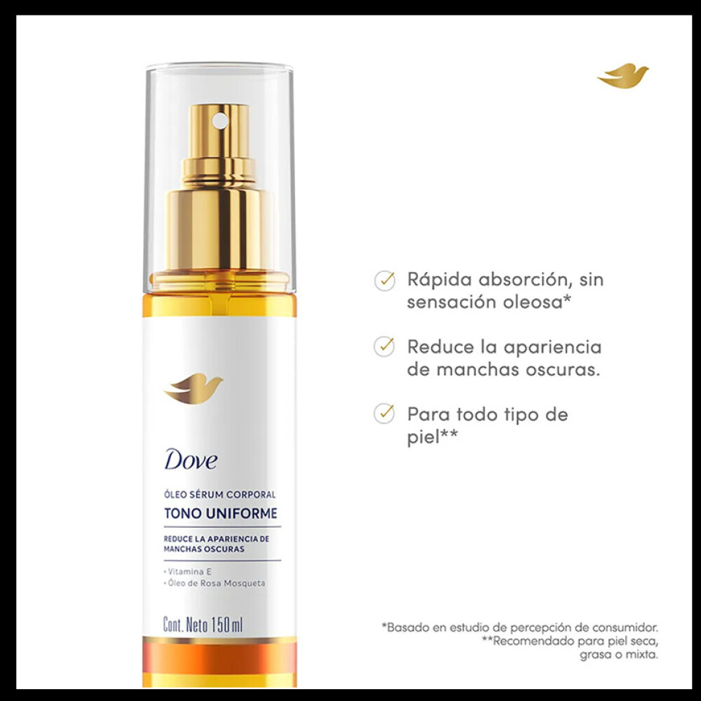 DOVE OLEO SERUM CORPORALTONO UNIFX 150 M única