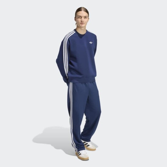 Buzo Adidas Adicolor 3 Rayas Oversize Azul