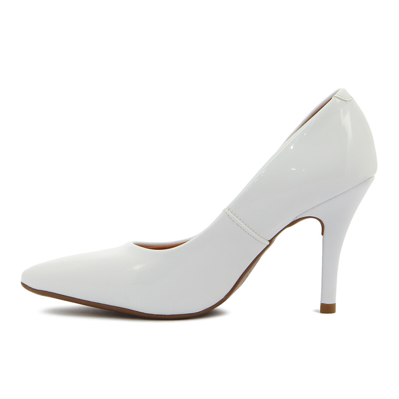 Zapato Formal Mujer Vizzano Clásico Taco Alto Blanco