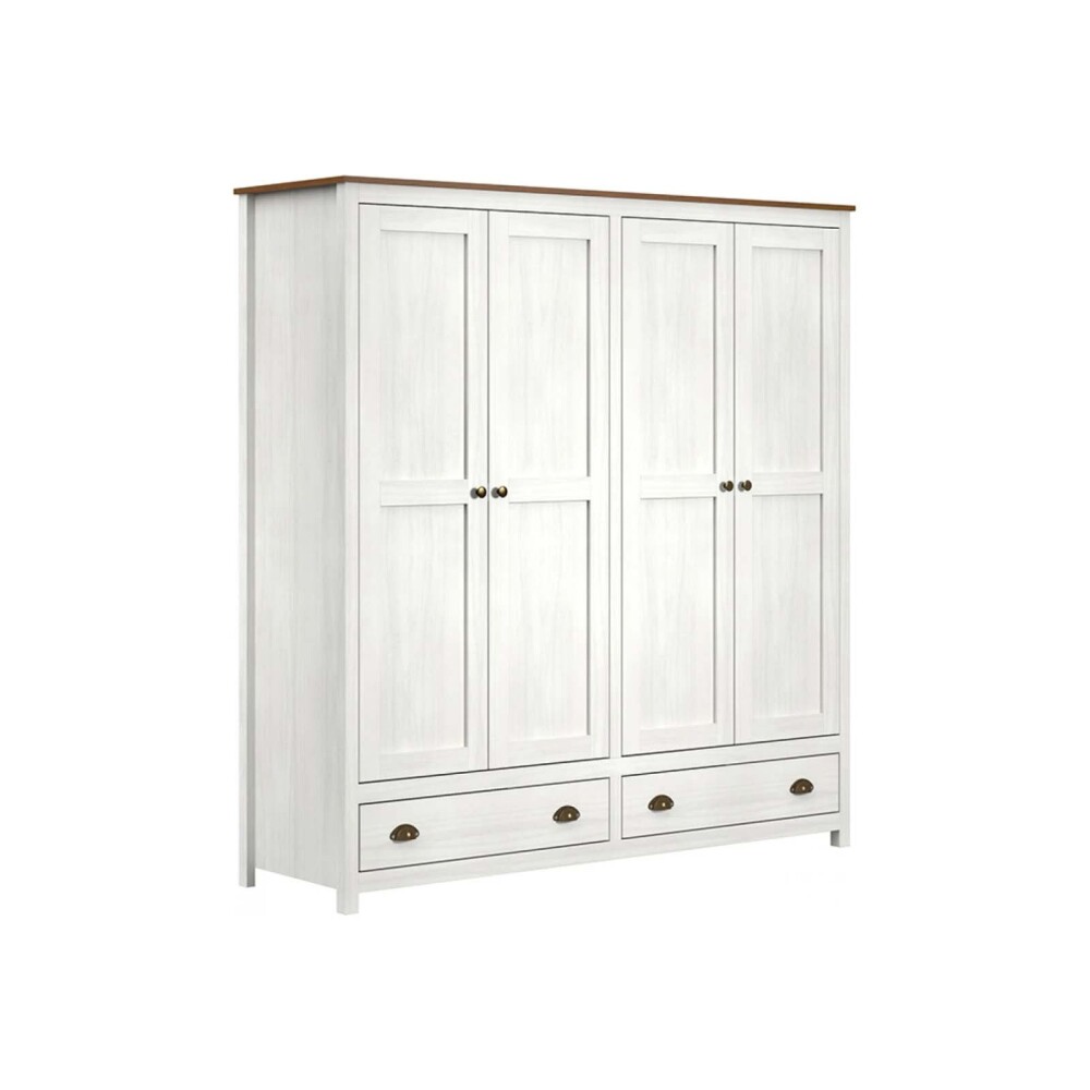PLACARD ROPERO 4 PUERTAS MADERA NATURAL-BEIGE TOPAZIO