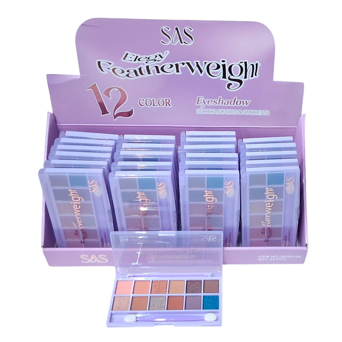 SAS Paleta sombra de ojos 12 colores - Sas Paleta Sombra De Ojos 12 Colores 