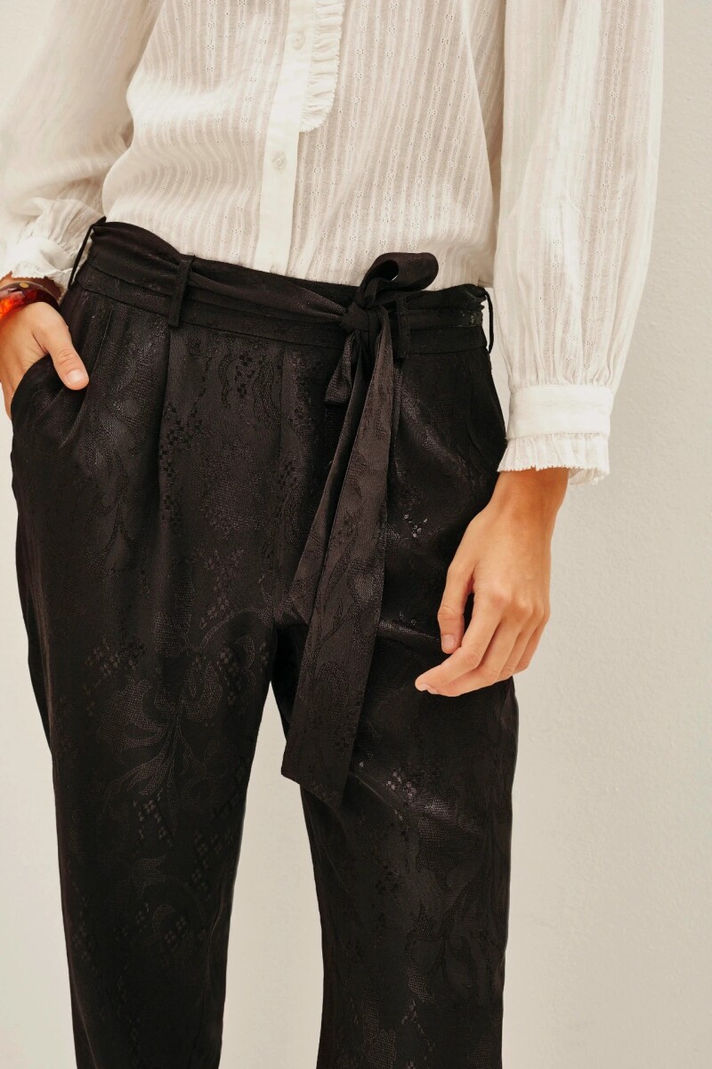 Pantalon Depeche Jacquard Negro