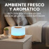 Humidificador Atomizador Aromático Ambiente Madera Luces RGB Humidificador Atomizador Aromático Ambiente Madera Luces RGB
