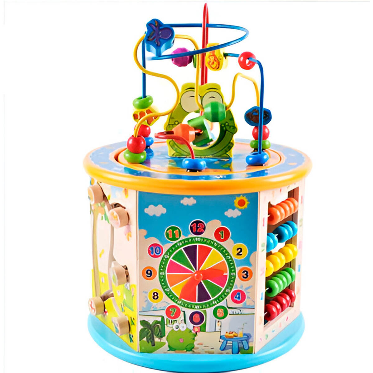 Juego Madera Cubo Multifunción 8 Juegos Didáctico - Jug019008 