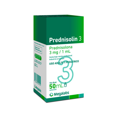 Prednisolín Solución 3mg 50ml Corticoide Pediátrico Prednisolin 3 mg/1 mL Solución 50 ml