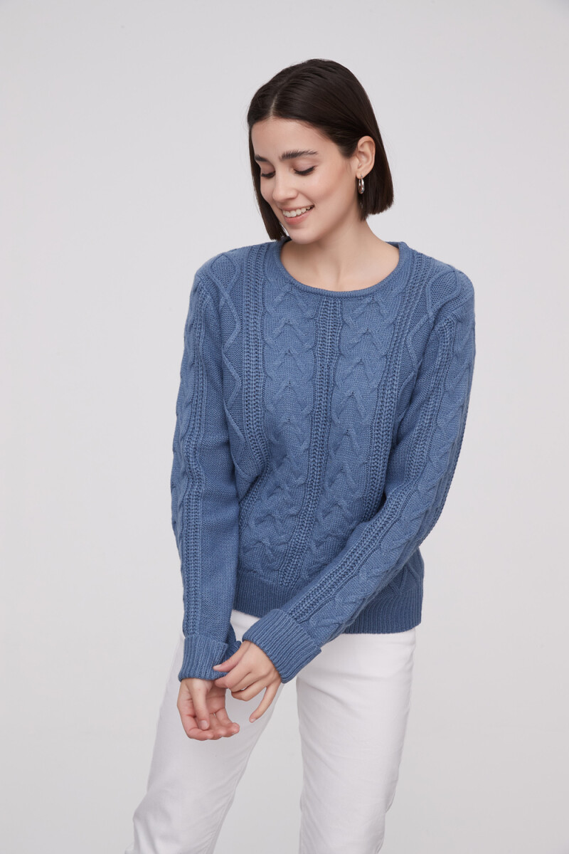 Sweater Focio - Azul Grisaceo 