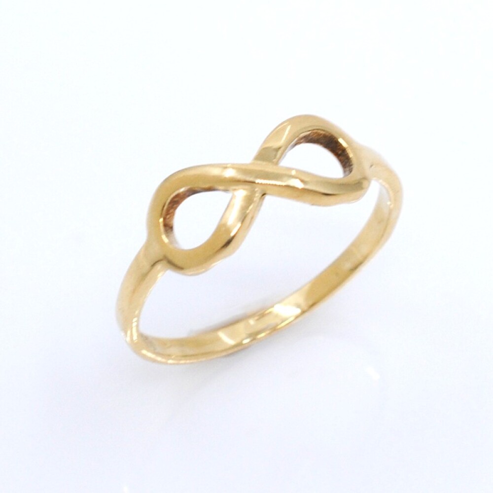 Anillo del infinito en oro 18k amarillo Anillo del infinito en oro 18k amarillo
