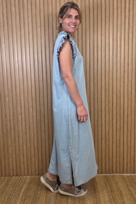 Vestido Malibu Denim Celeste