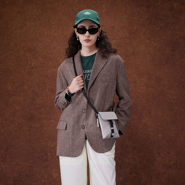 Mini Bolso Gastón Luga Splash Brooklyn 1/2L Impermeable Blanco 1