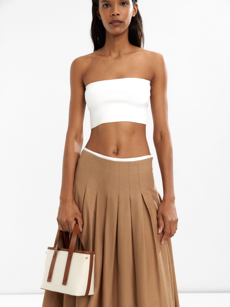 Bolso Tote De Tela crudo