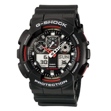 Reloj CASIO G-SHOCK GA100-1A4HDR en Resina Negro Esfera 52mm 0