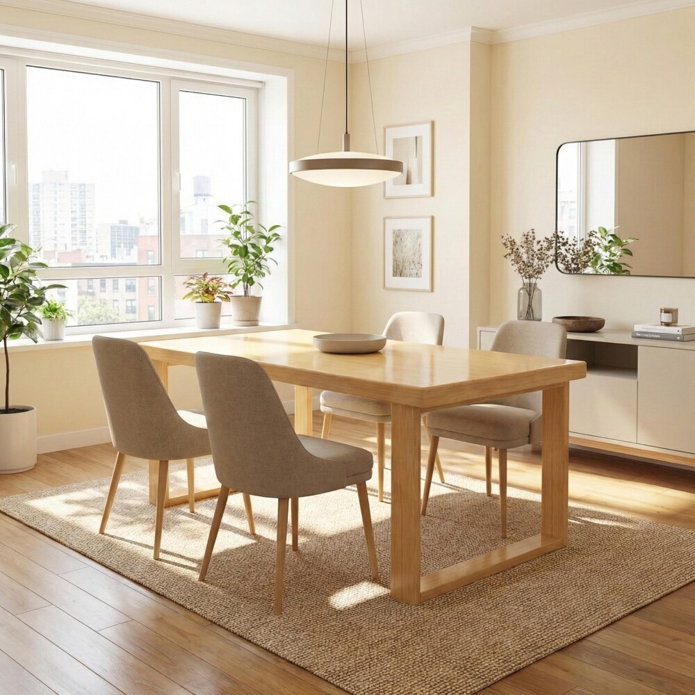 Mesa de comedor Nilo Madera maciza 160 cm Mesa de comedor Nilo Madera maciza 160 cm