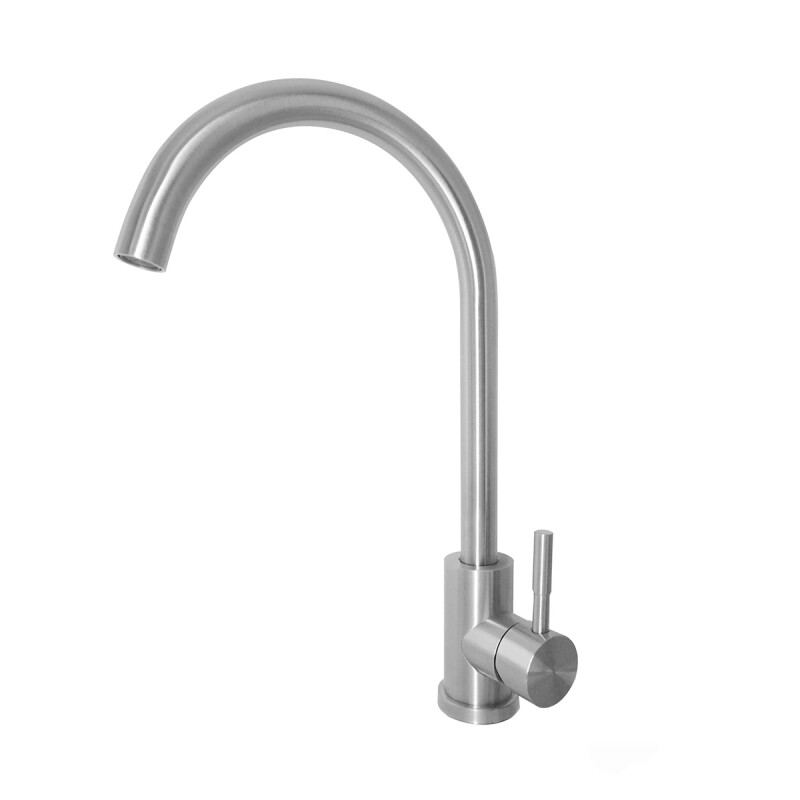 Canilla monocomando para mesada agua fría PLATEADO