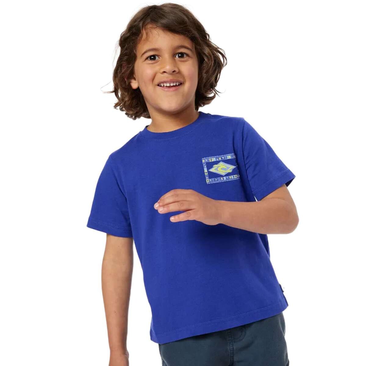 Remera Rip Curl Tube Town Logo - Azul 