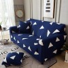 Funda sillón 4 cuerpos estampada Triángulos Azul
