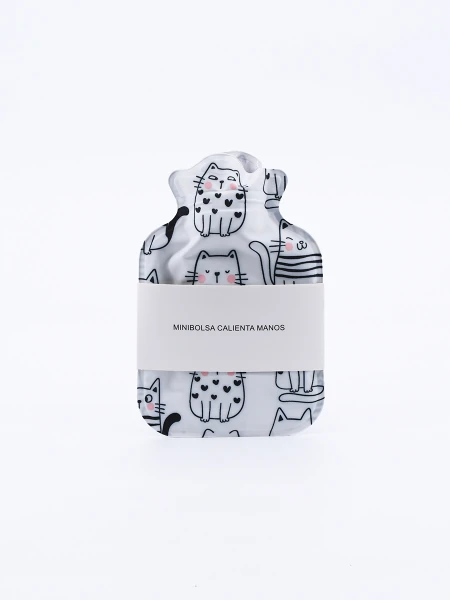 BOLSA CALIENTA MANOS GATO LOVE ESTAMPADO 1