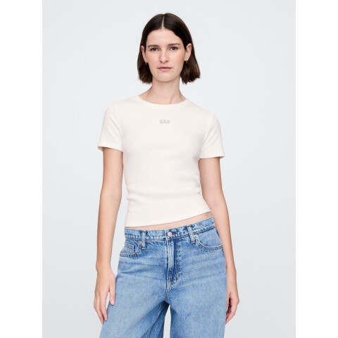 FRCH SS MOD RIB ABBRV TEE NEW OFF WHITE