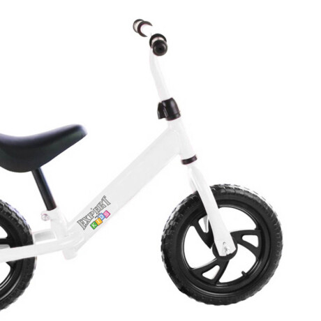 Bicicleta De Metal Sin Pedales P/ Niños Ruedas Goma Blanco