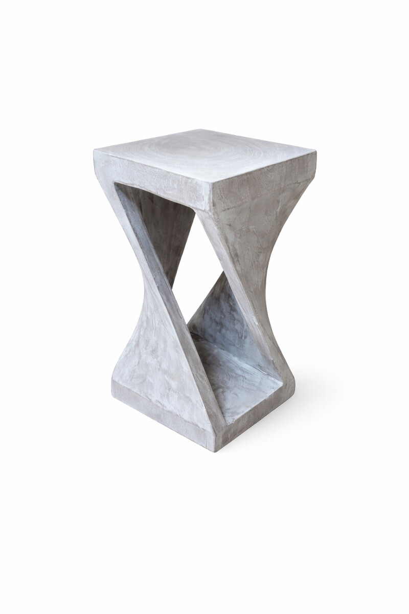 Mesa Lateral Ulir White Wash - Color Unico 