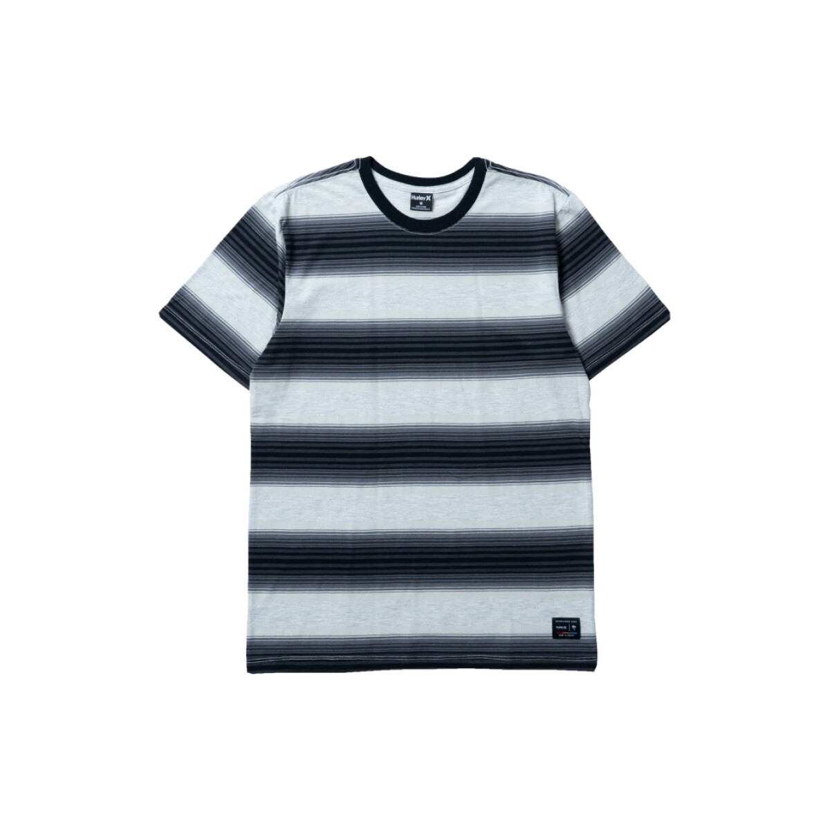 Remera MC Hurley Everyday Swell Stripe Ss Gris 