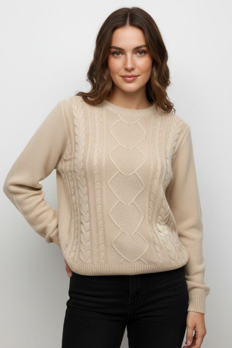 Sweater Aspasia Beige Claro