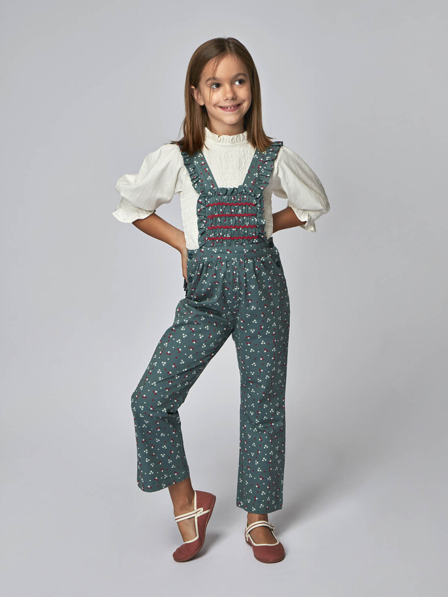 Pantalon Con Tirantes Verde