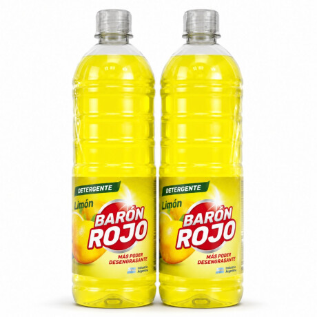 PACK DETERGENTE LAVAVAJILLA BARON ROJO 1.250 LT LIMON X 2 UNIDADES PACK DETERGENTE LAVAVAJILLA BARON ROJO 1.250 LT LIMON X 2 UNIDADES